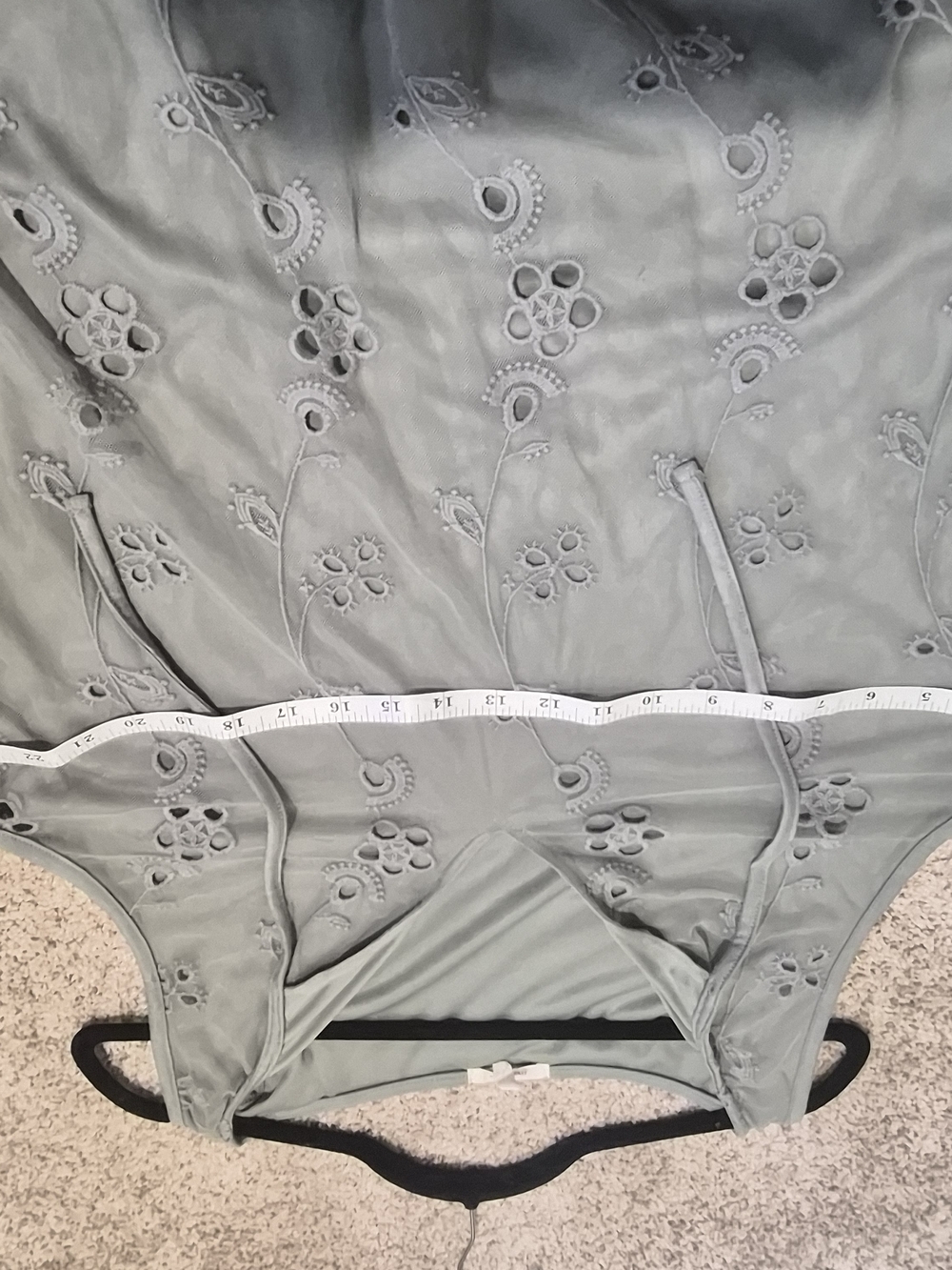 Maurices | Embroidered Sleeveless Blouse - Sage Green - Picture 7 of 10